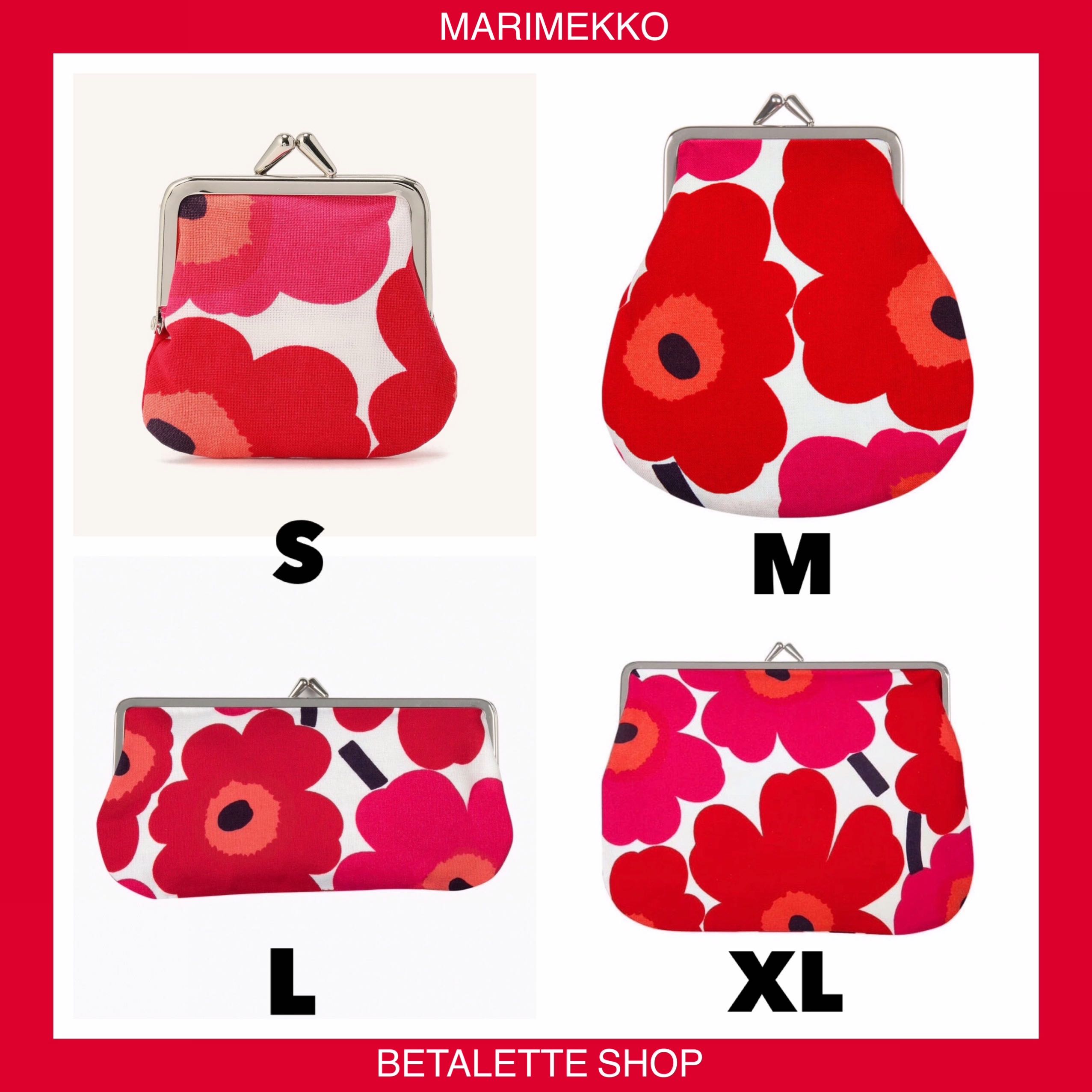 พร้อมส่ง !! 🌺 Marimekko Unikko Coin Purse สีแดง Classic 🌺