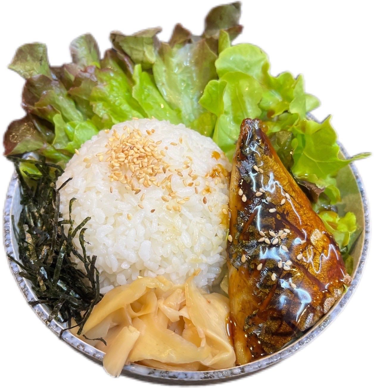 ข้าวซาบะดอง ย่างซีอิ๊ว