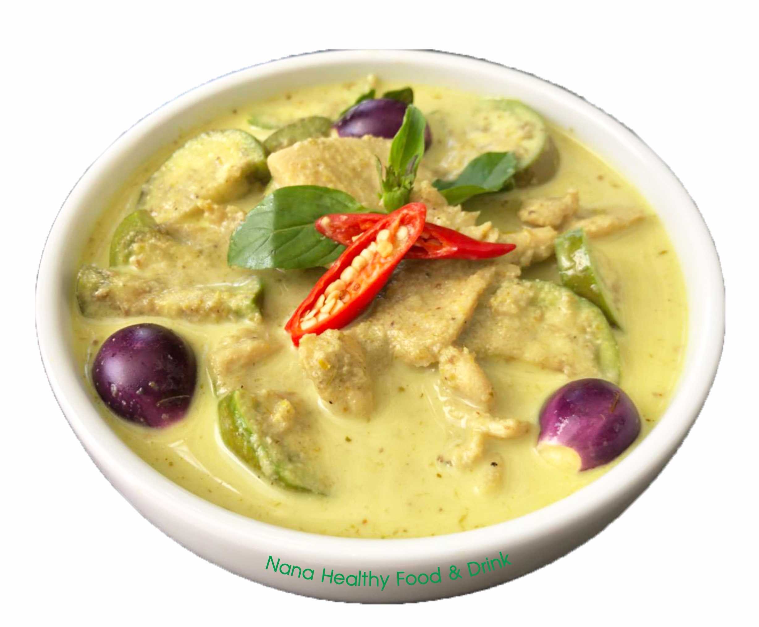 แกงเขียวหวานอกไก่/Green curry with chicken breast