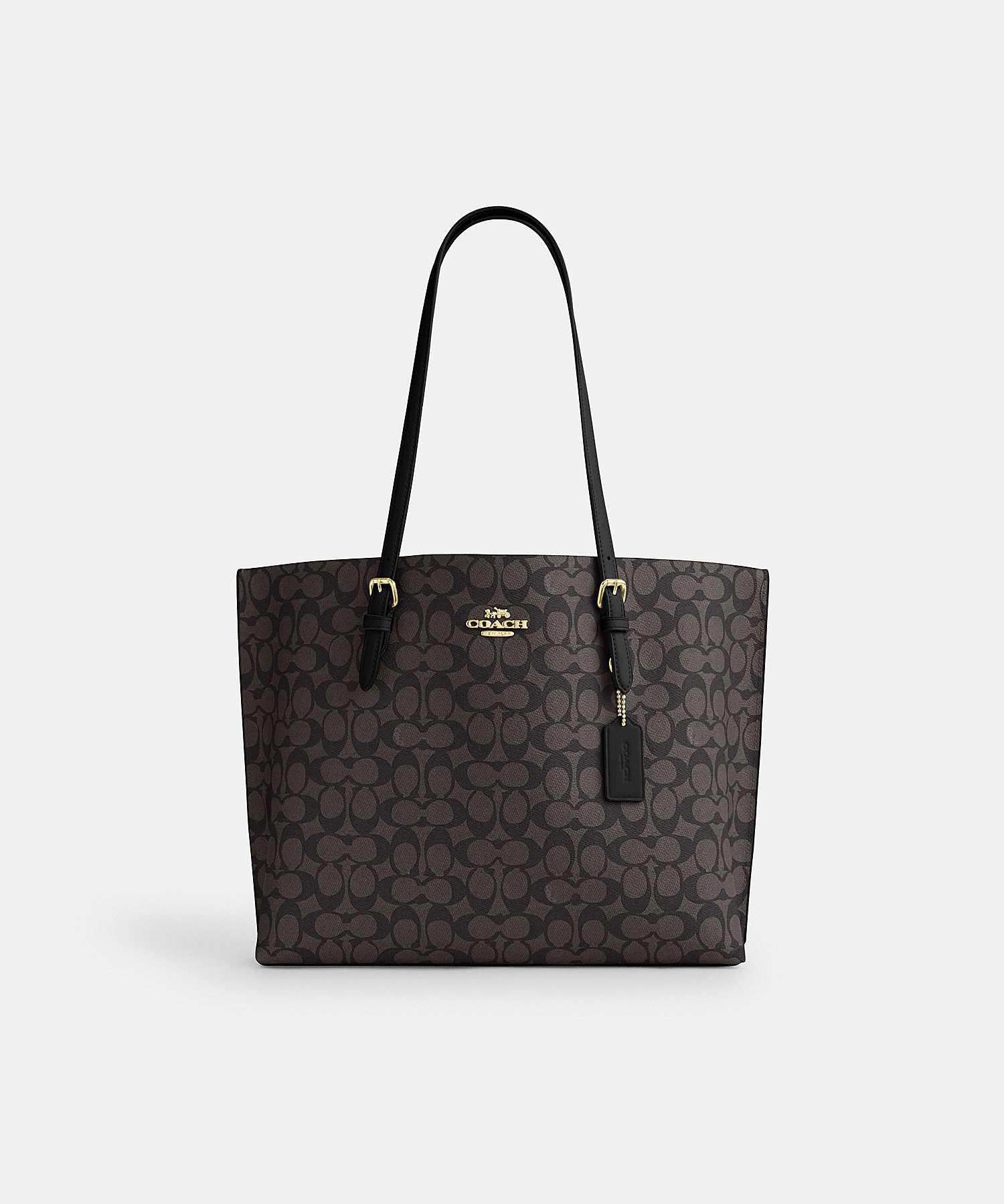 COACH MOLLIE TOTE BAG IN SIGNATURE CANVAS CV967 IMXAQ