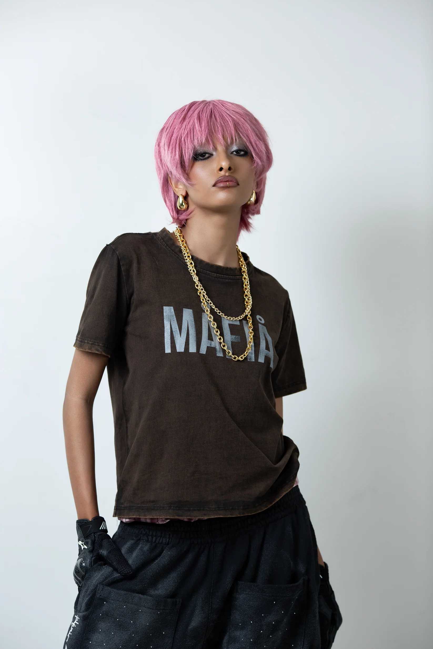 CH2 - MAFIA T-SHIRT (BROWN)