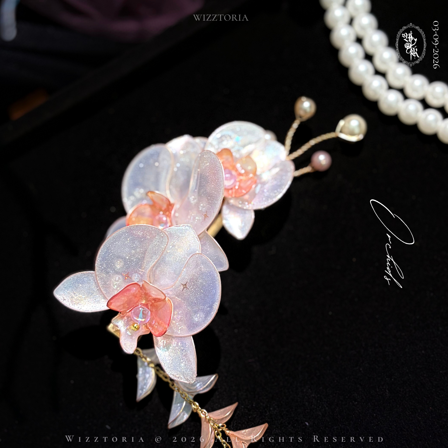 Orchids-กิ๊บติดผม(ใหญ่)