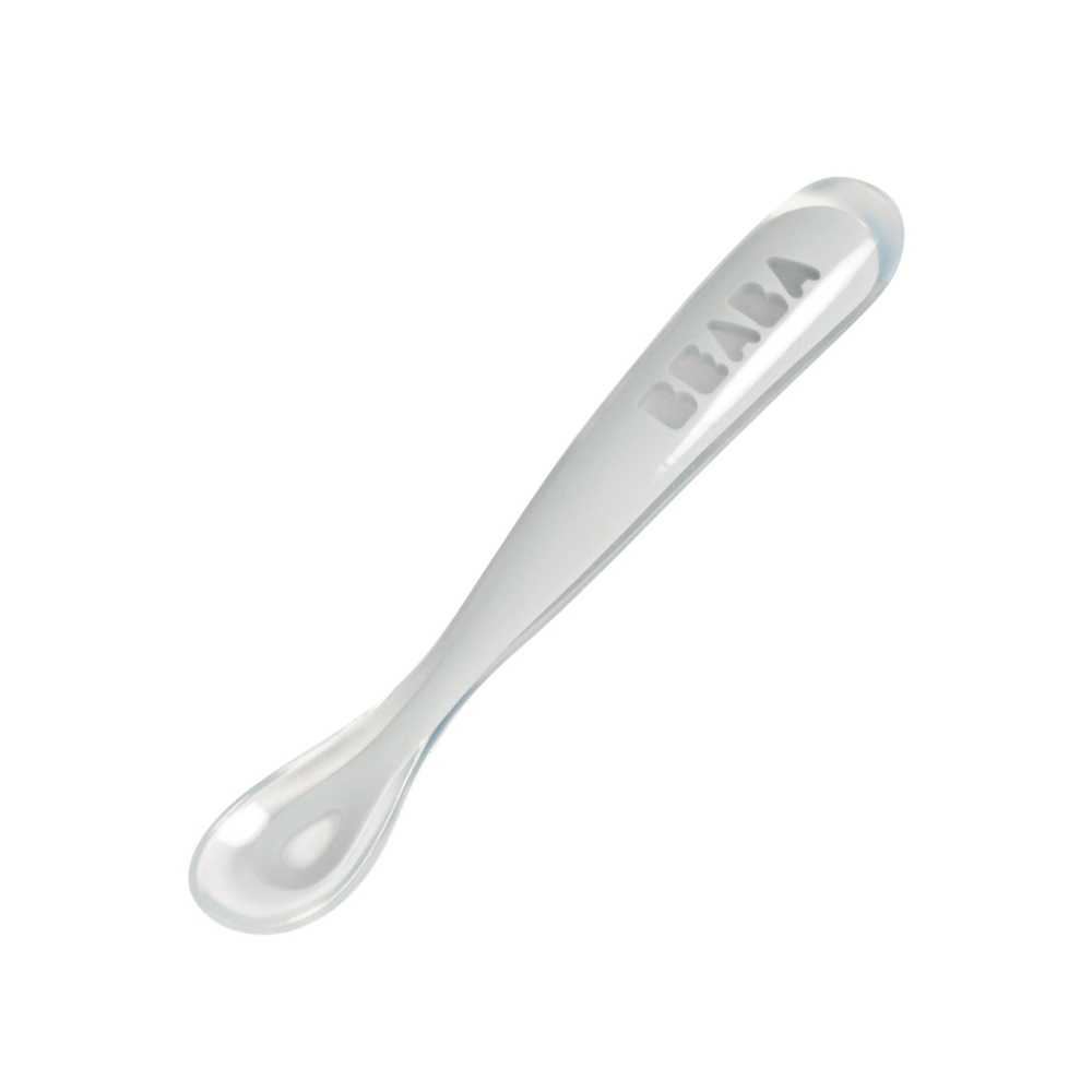 ช้อนซิลิโคน Ergonomic 1st age silicone spoon – LIGHT GREY