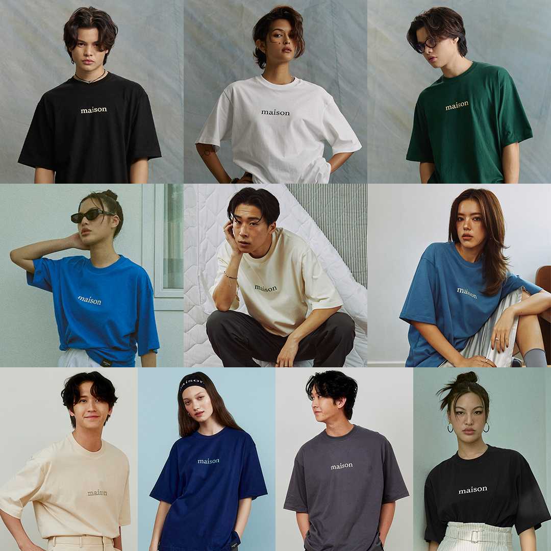 maison KEEPS | maison Oversized Tee | Unisex | เสื้อยืดทรง oversized | มี 2 Size อก 44'' และอก 48''