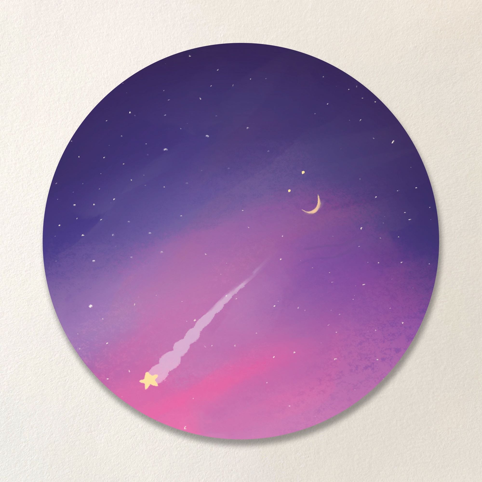 Ceramic coaster (Purple night)