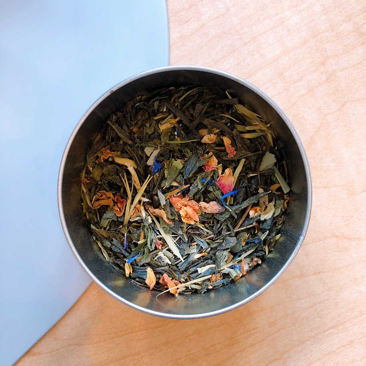 ชาเขียวกลิ่นกุหลาบและมะลิ (Green Tea with Jasmine & Rose)