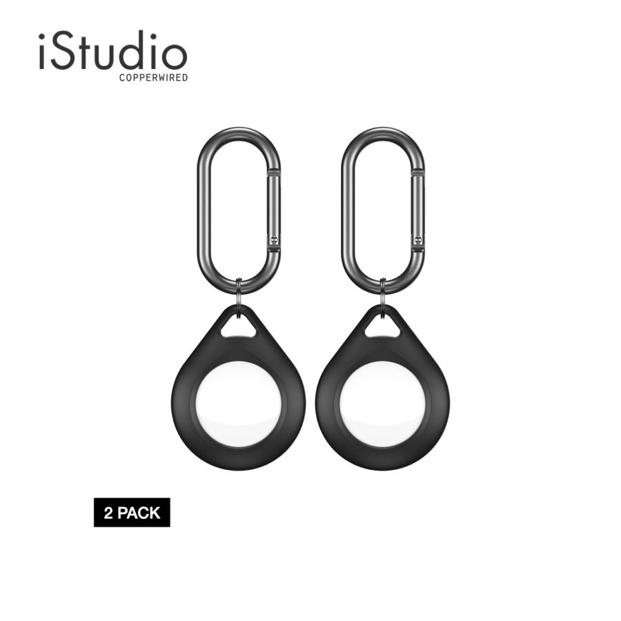 KEYBUDZ เคสซิลิโคนใส่  AirTag Secure Dock Silicone Holder [Pack 2] l iStudio By Copperwired