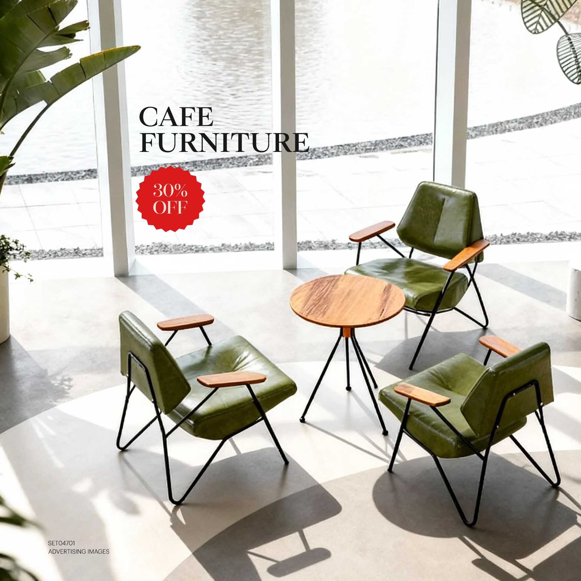 SET04701 เฟอร์นิเจอร์คาเฟ่