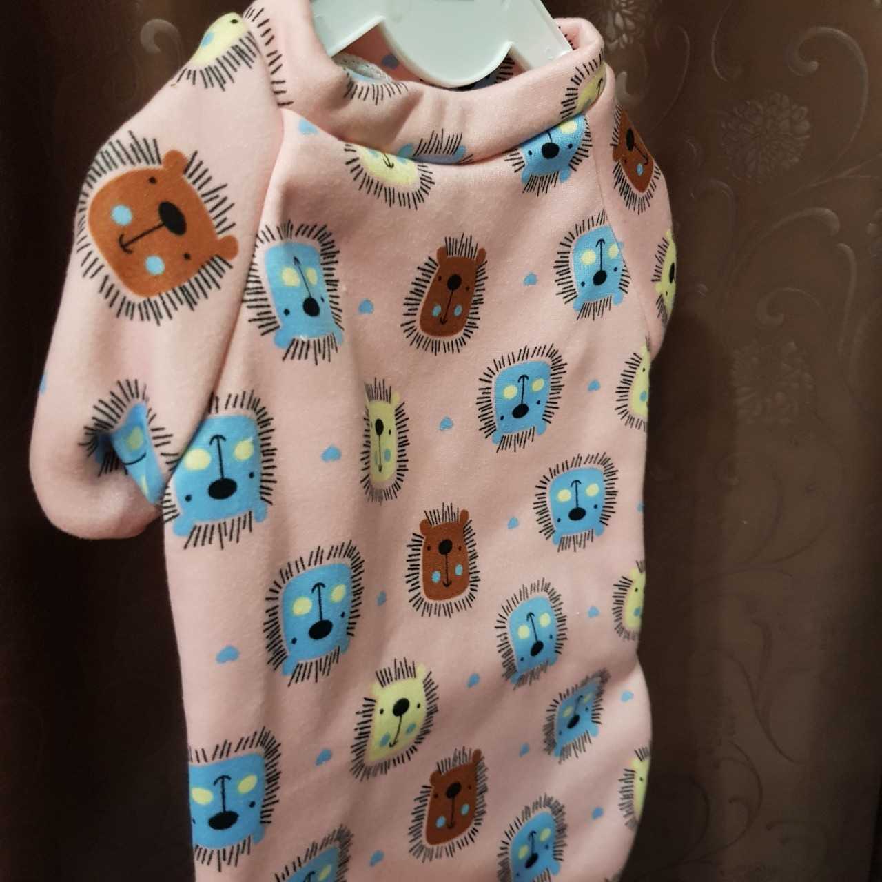 ชุดน้องหมาแมว เสื้อยืดพิมพ์ลาย ขนาด L