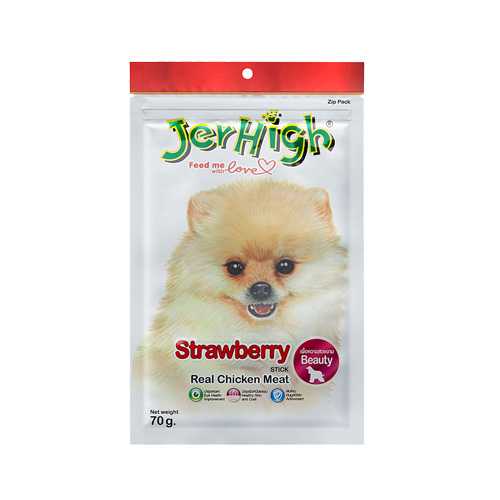 JerHigh Chicken Strawberry 70 กรัม รสไก่และสตรอเบอร์รี่