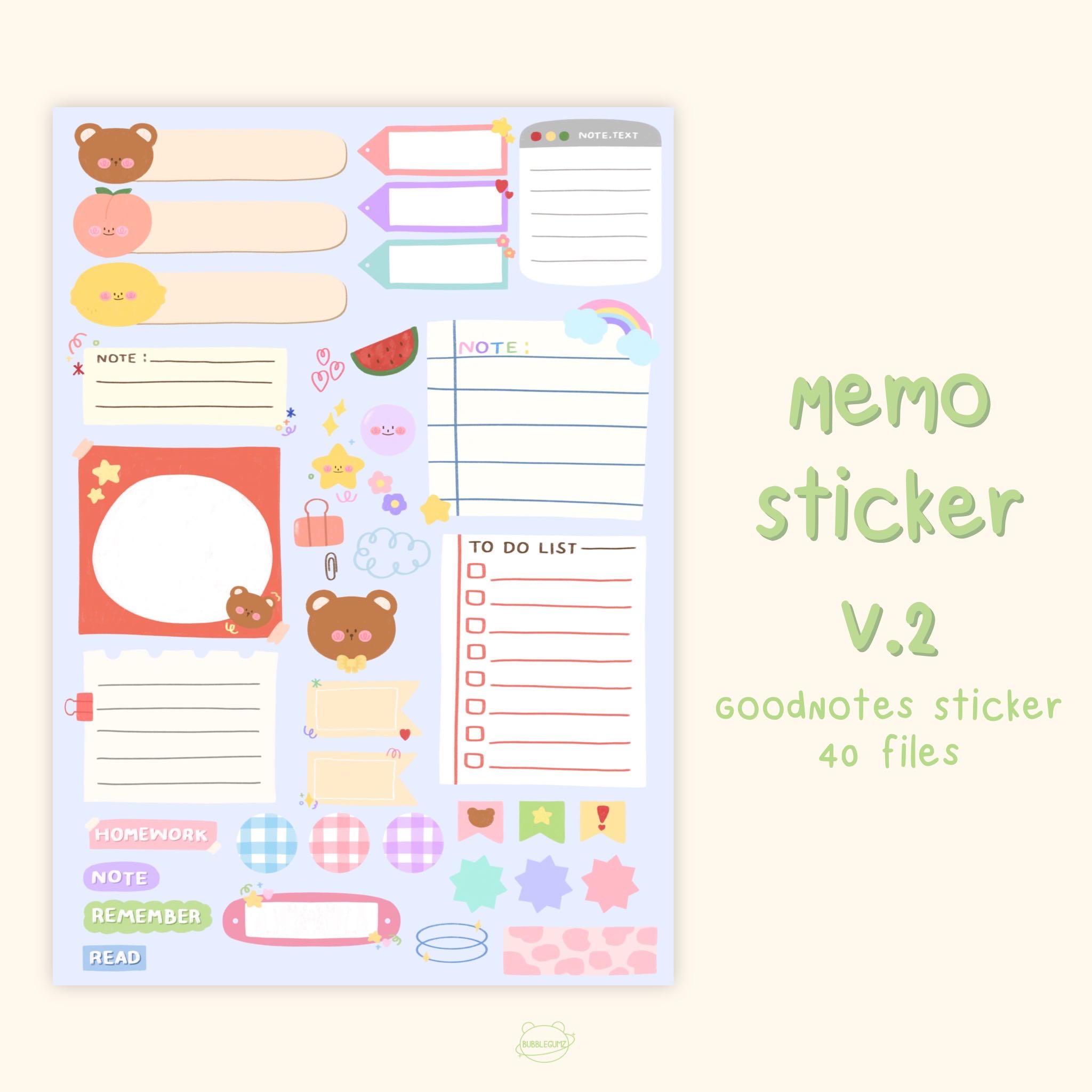 Memo Sticker V.2