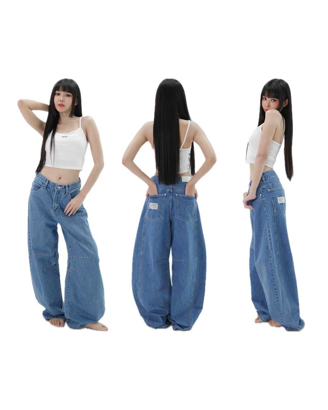 Tivano รุ่น BARREL JEANS BLOSSOM DENIM