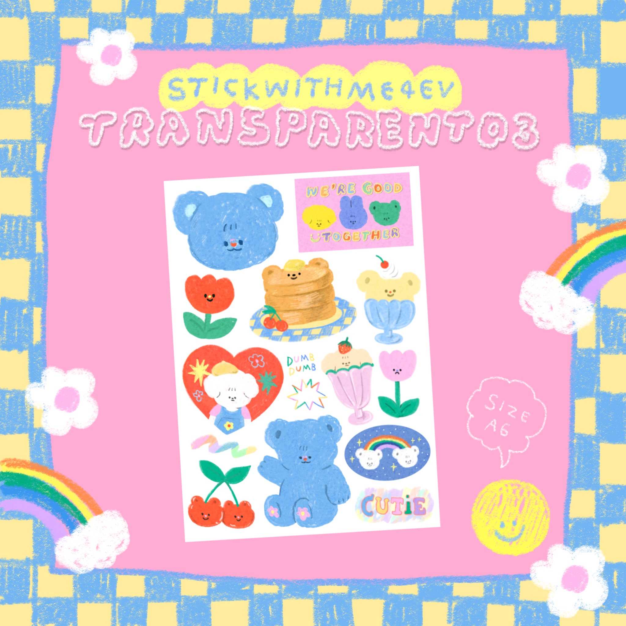 Transparent sticker 03