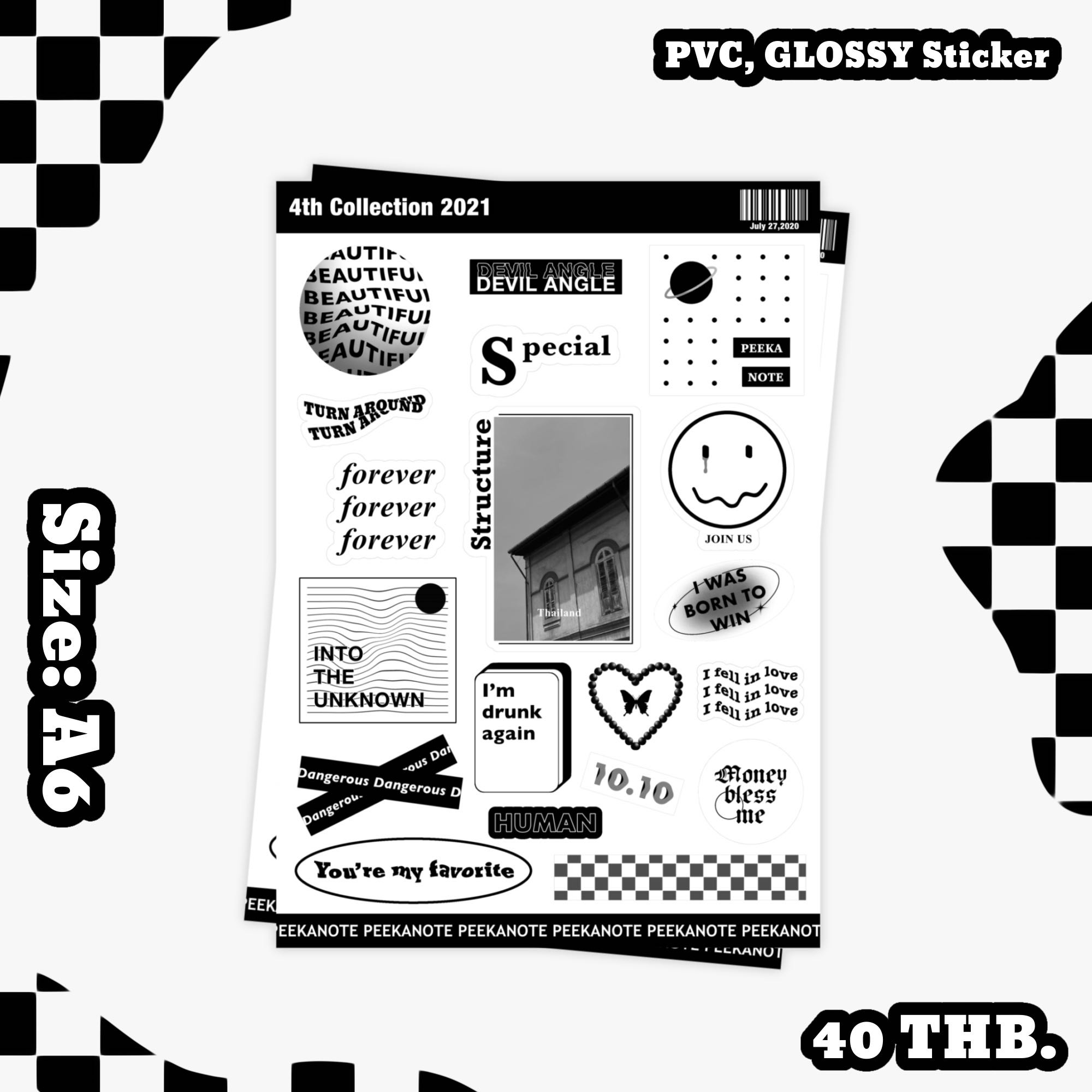 “Black & White mood” 4th Sticker Collection