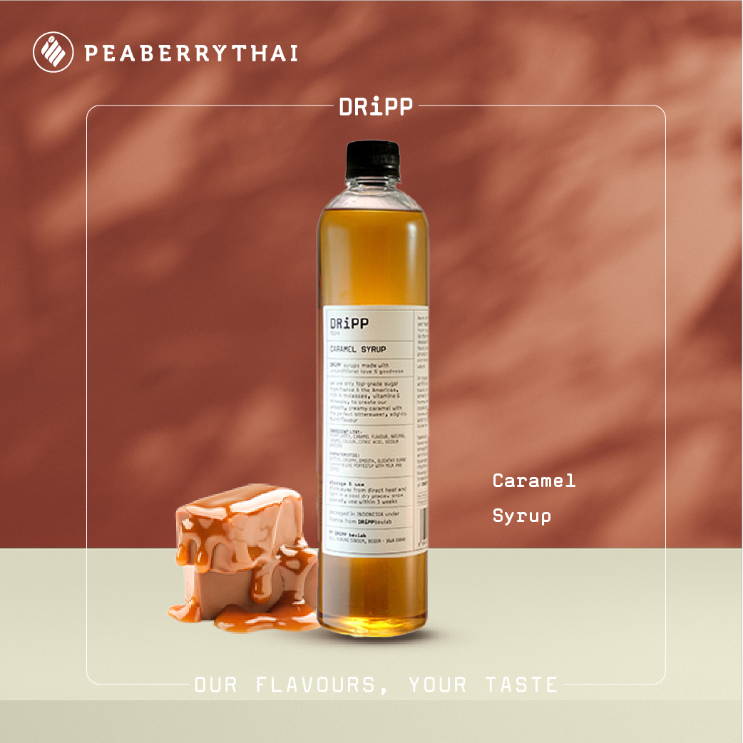 DRiPP Caramel Syrup 760 ml ไซรัป น้ำเชื่อมกลิ่นคาราเมล (ตรา ดริพ) / Caramel Flavored Syrup