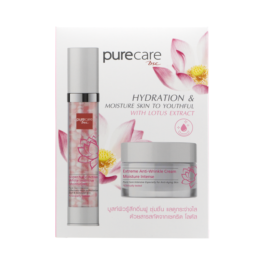 BSC Pure Care  HYDRATION & MOISTURE SKIN TO YOUTHFUL WITH LOTUS EXTRACT 30gx2(BCXNRAPNNNHH223)