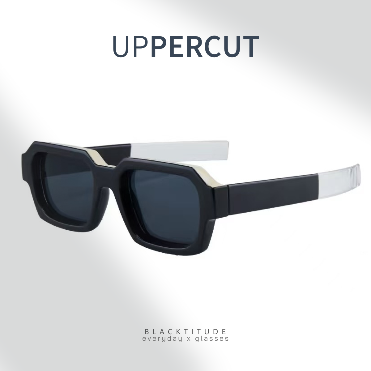 UPPERCUT แว่นกันแดด ละติจูด ลองติจูด UV400 ด้วยกรอบอะซิเตทและอะคิลิก ให้สไตล์ที่แตกต่างและโดดเด่น