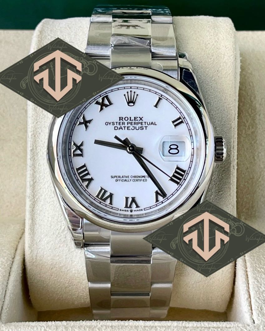 Rolex Datejust White Roman 36mm. Oyster Ref.126200 VSF