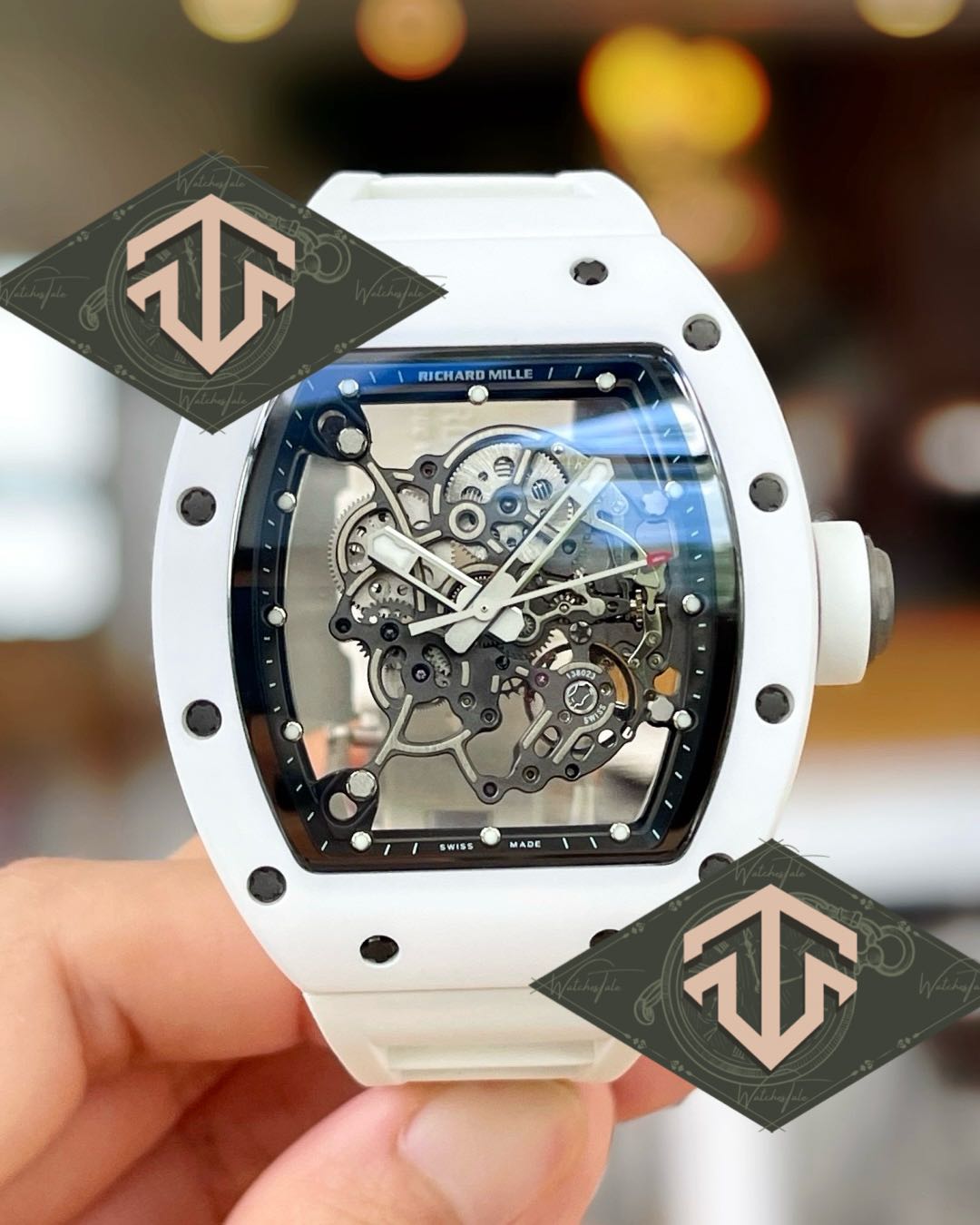 Richard Mille Rm055 Bubba Watson White Ceramic BBR v.6