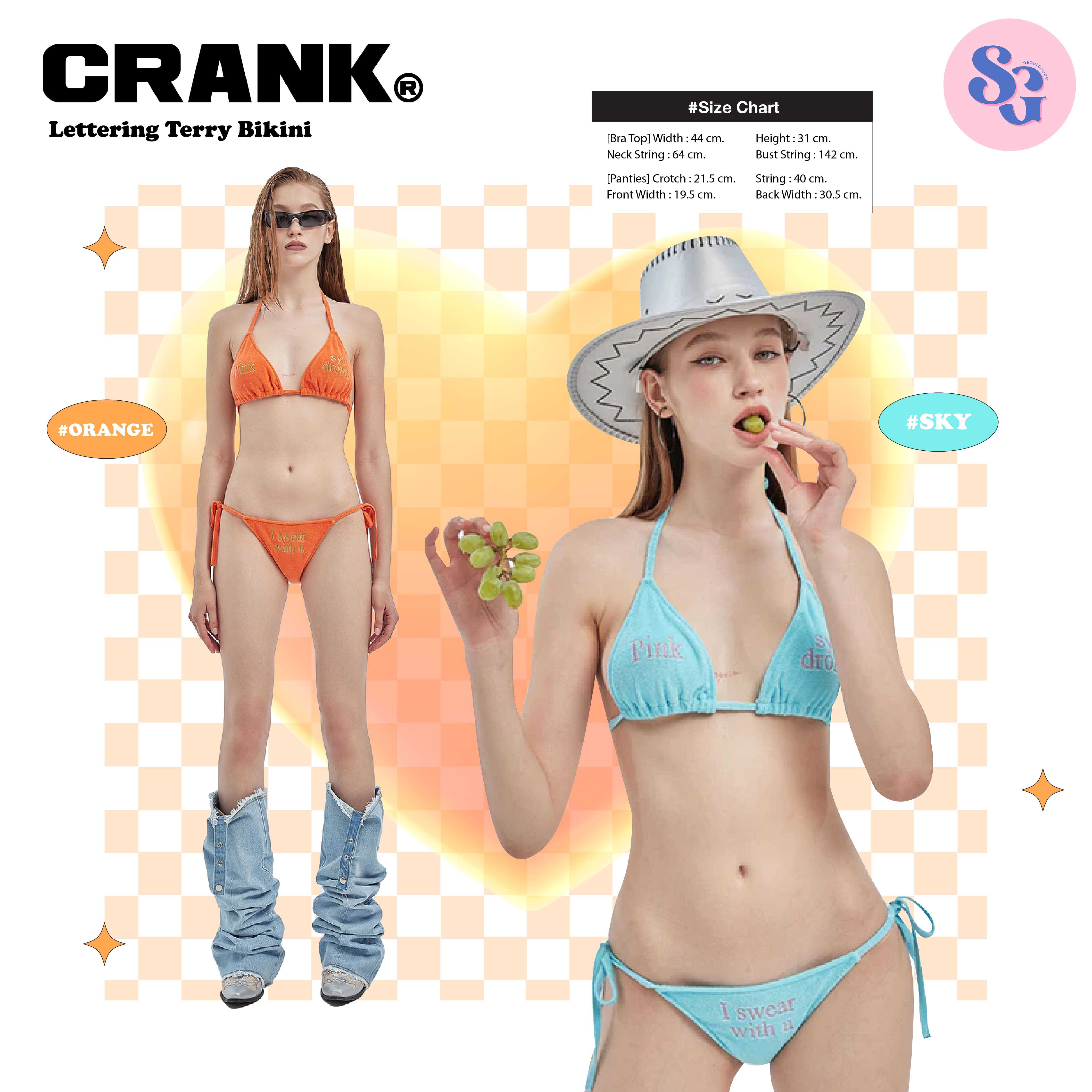 CRANK - LETTERING TERRY BIKINI