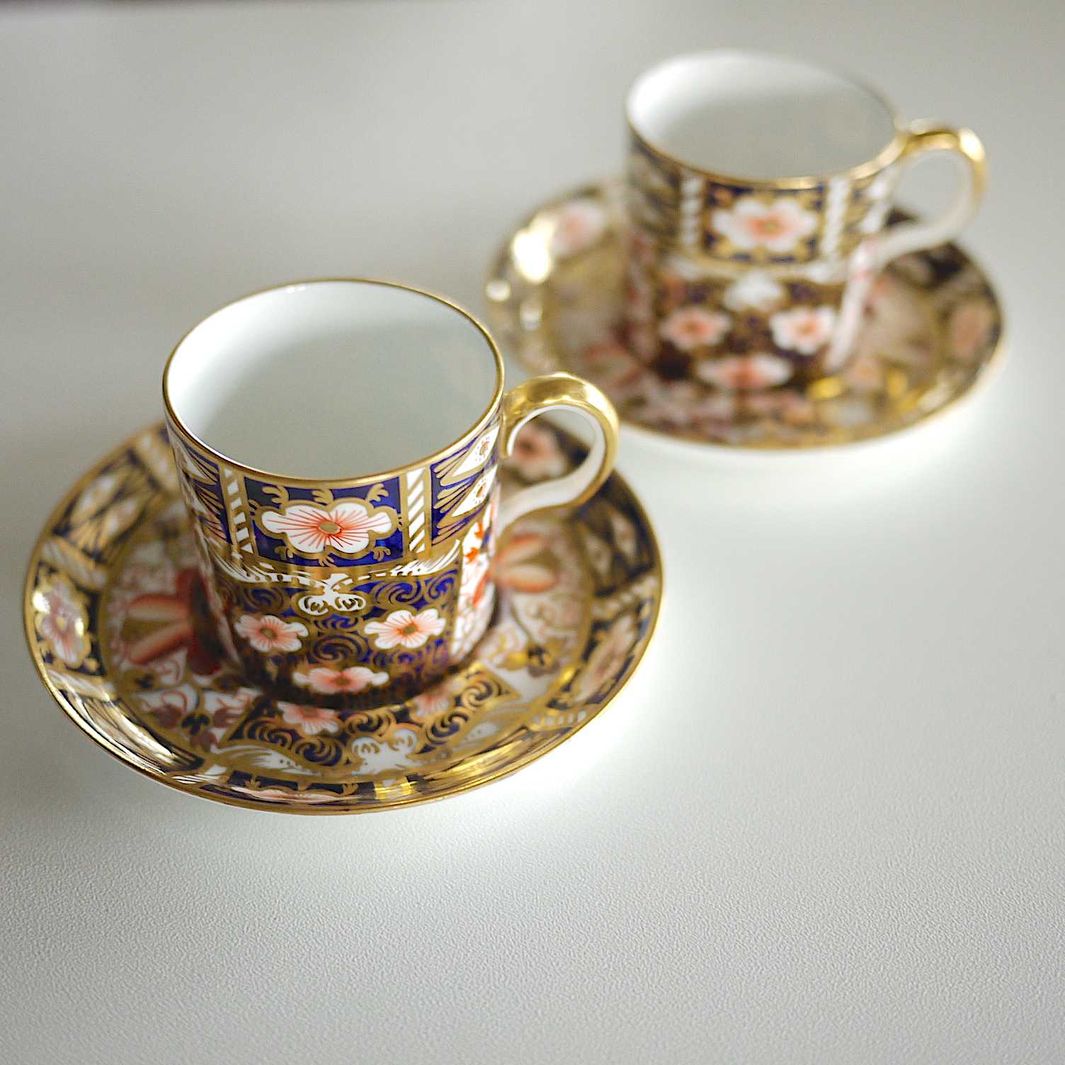 Crown Derby Imari Espresso Duo