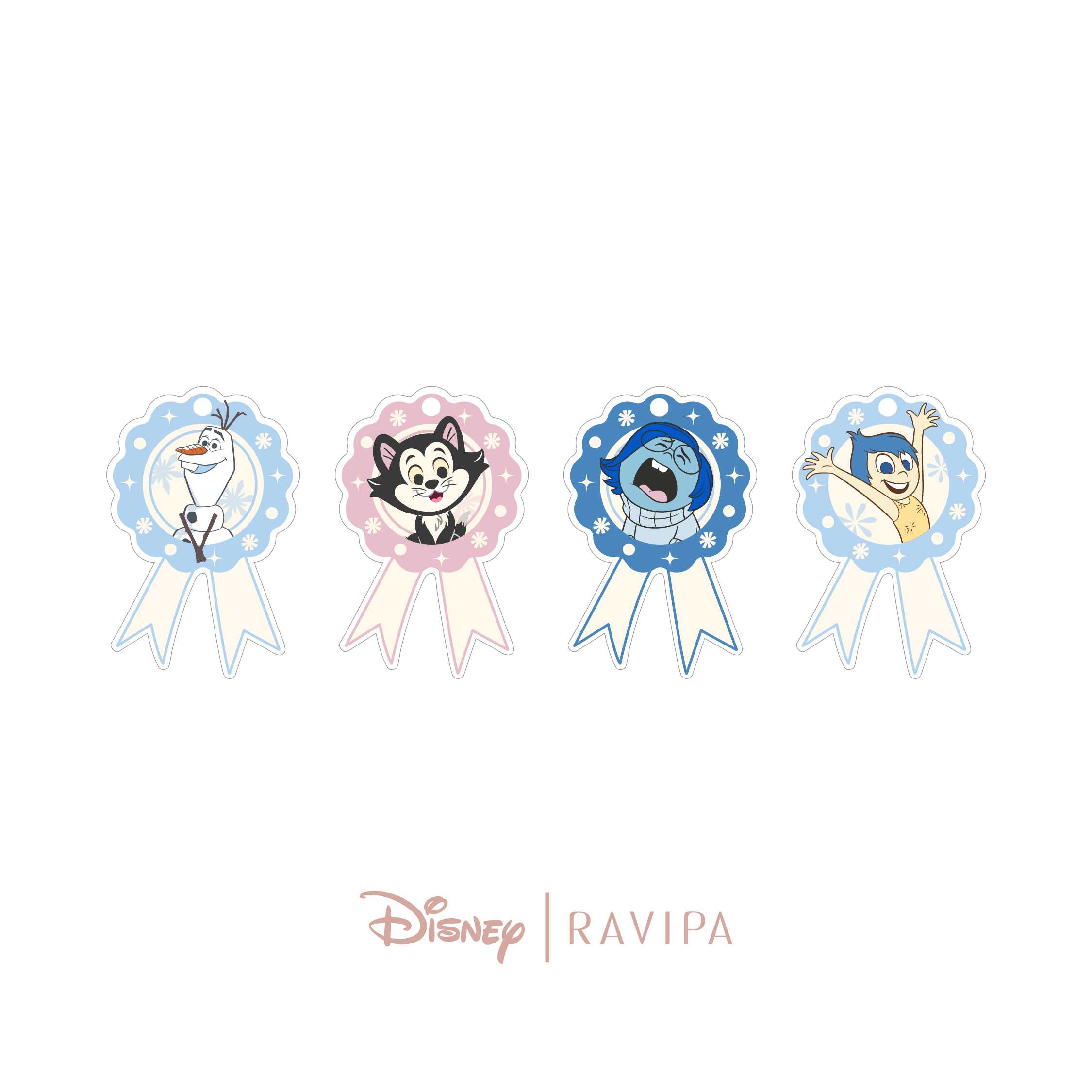 RAVIPA | New Disney Keyring - พวงกุญแจทรง Ribbon