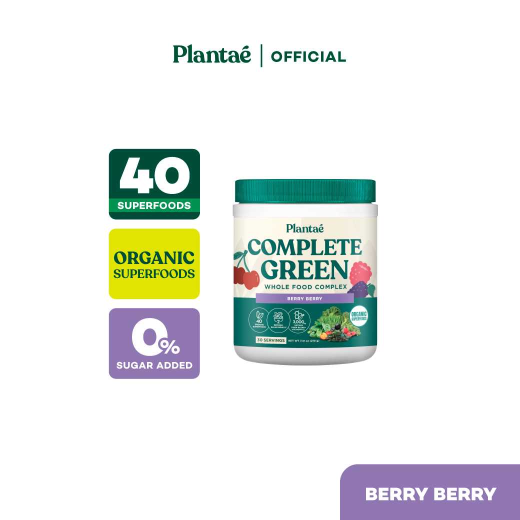 Plantae Whole Food Complex : Complete Green รส Berry Berry ขนาด 210 กรัม ผงผัก ผงผักและผลไม้