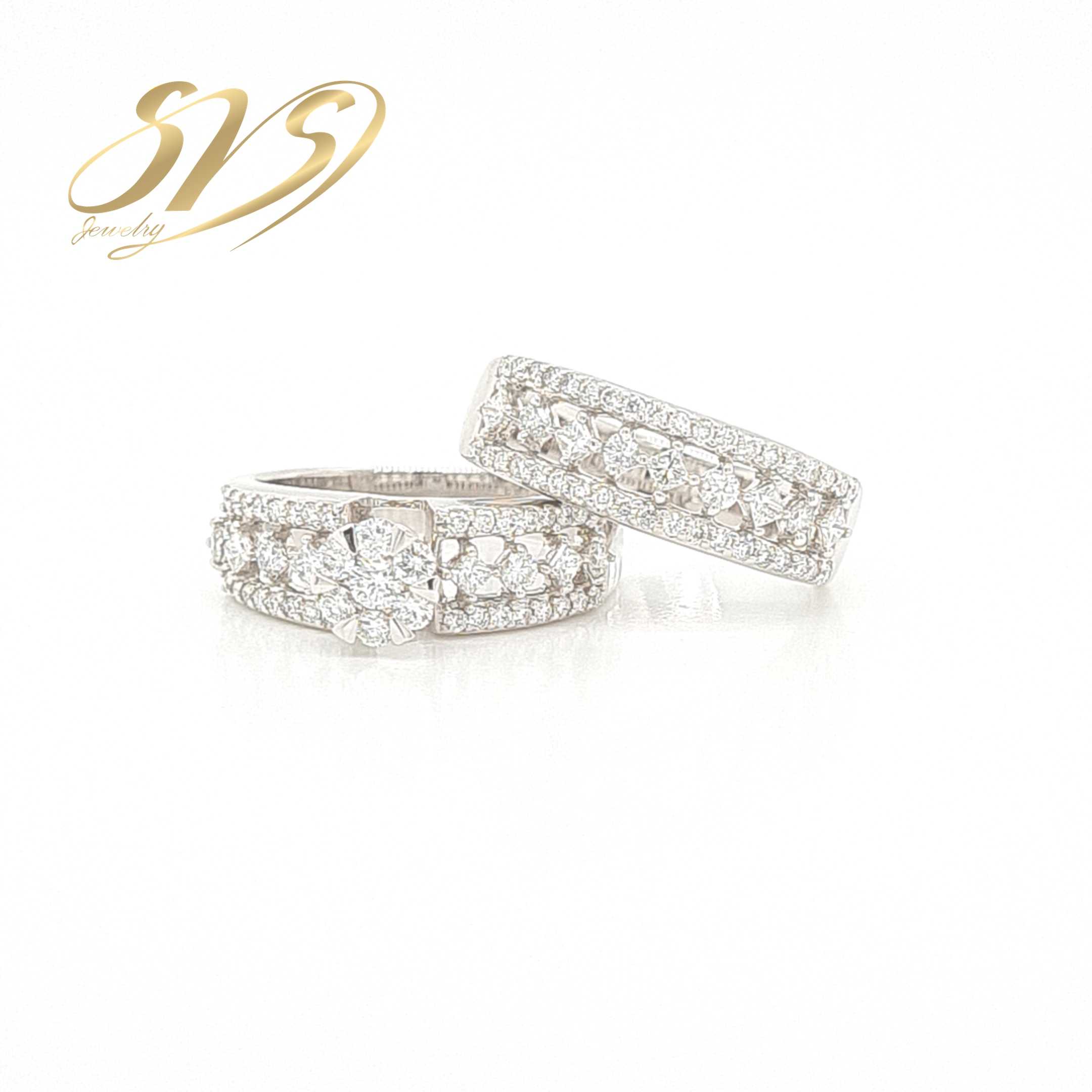 Diamond Ring แหวนเพชรแท้ ทองคำขาว 18K by SVS Jewelry