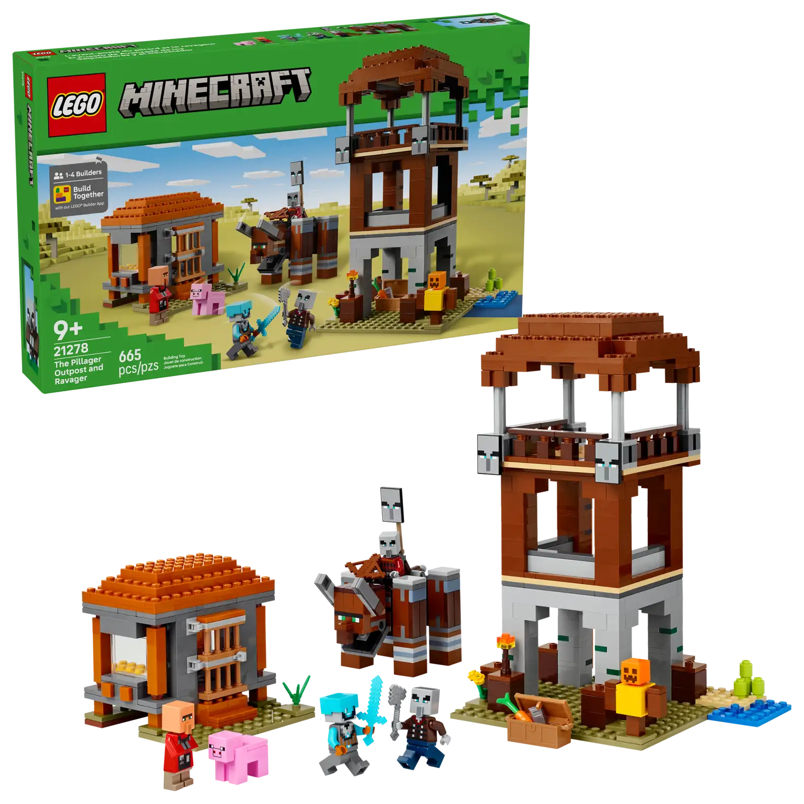 LEGO 21278 The Pillager Outpost and Rav..(สินค้าซื้อแล้วไม่รับเปลี่ยนคืน)