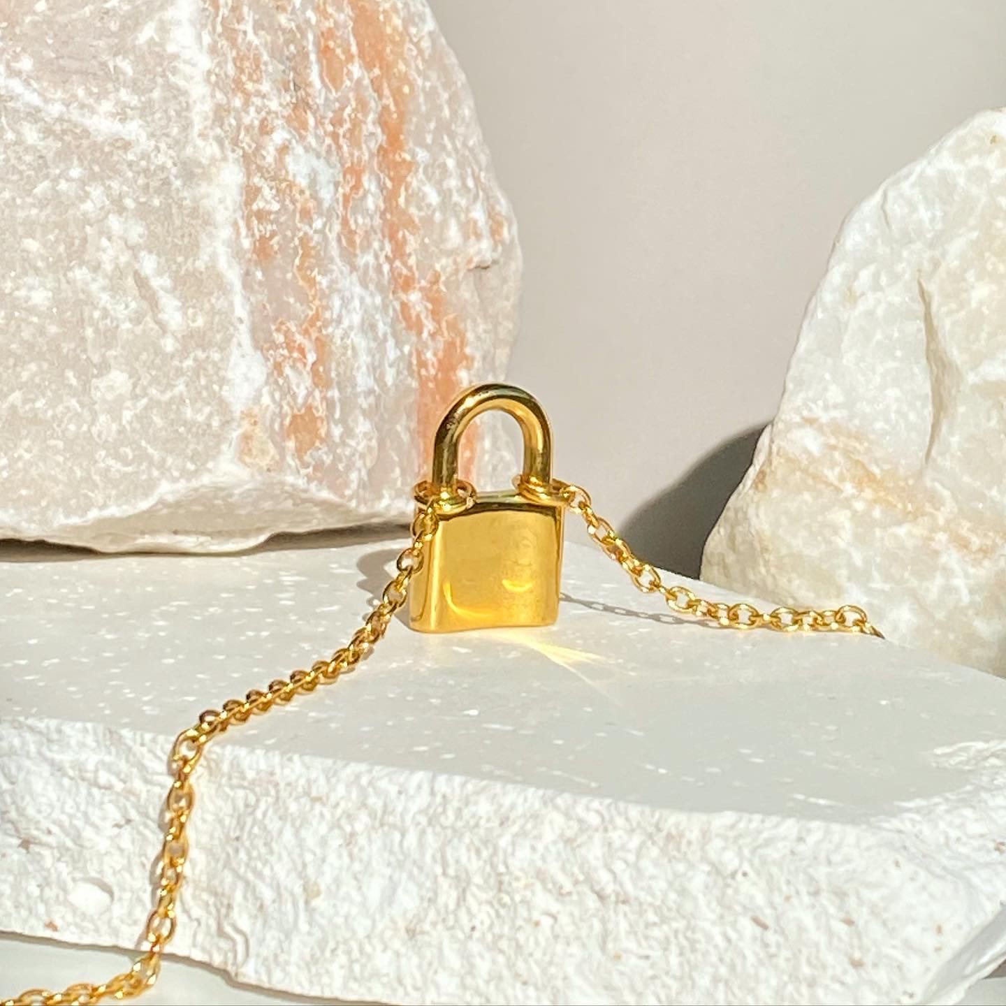 Lock chain necklace