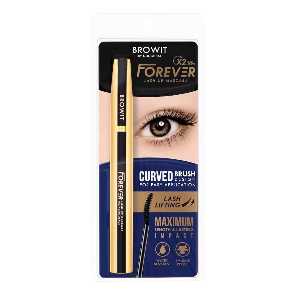 มาสคาร่าเพิ่มขนตายาวน้องฉัตร ► Official Account Browit Forever Lash Up Mascara #Classic Black