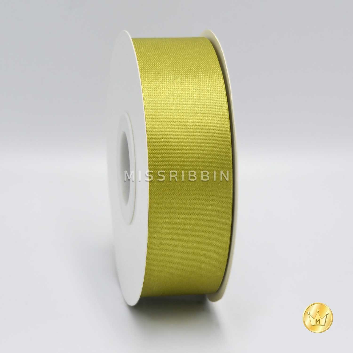 ริบบิ้นผ้าต่วน (สี 501) ม้วนยาว 50/200หลา ขนาด 12 15 21 30 40 50 60มม.