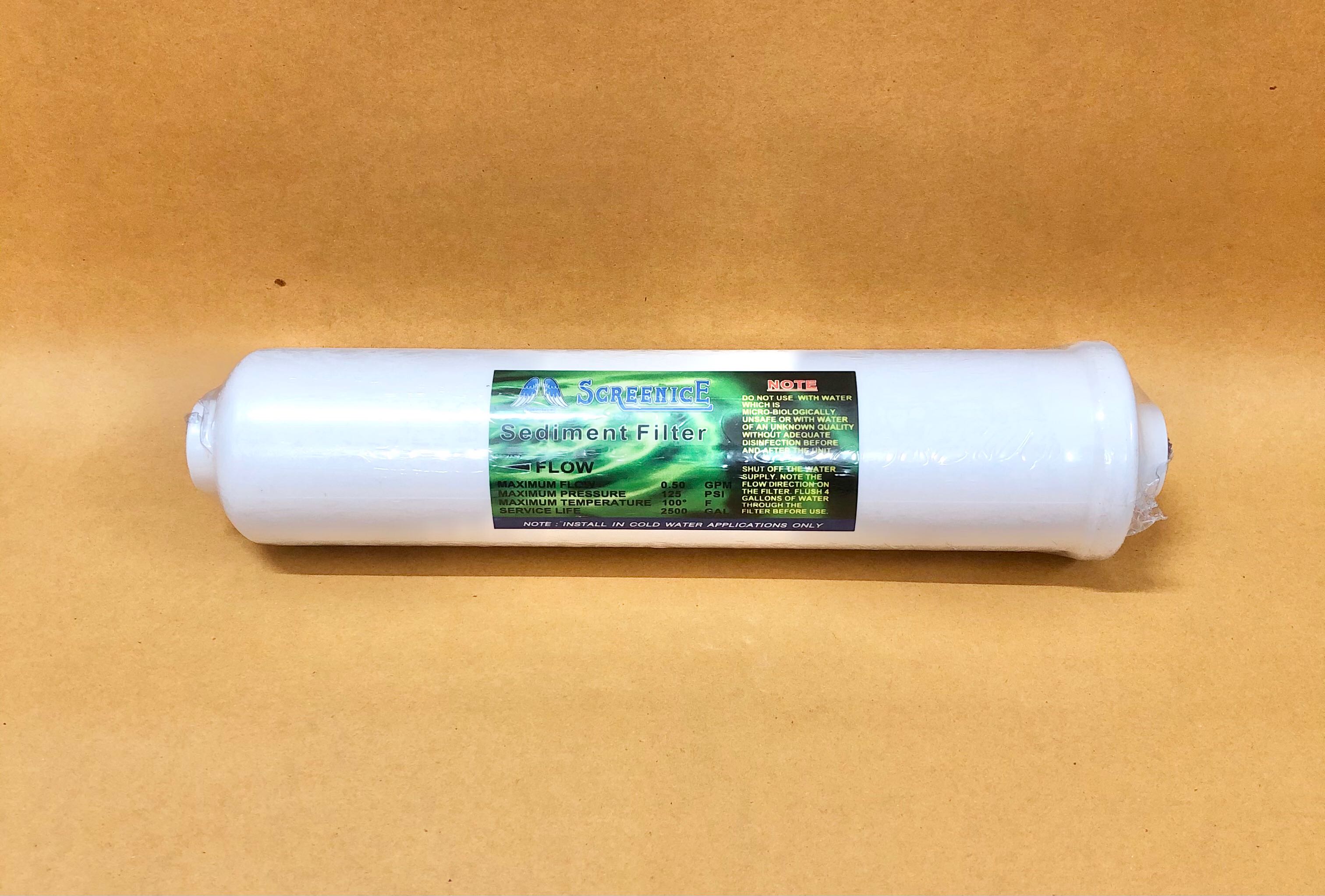 sediment filter inline 12” screenice