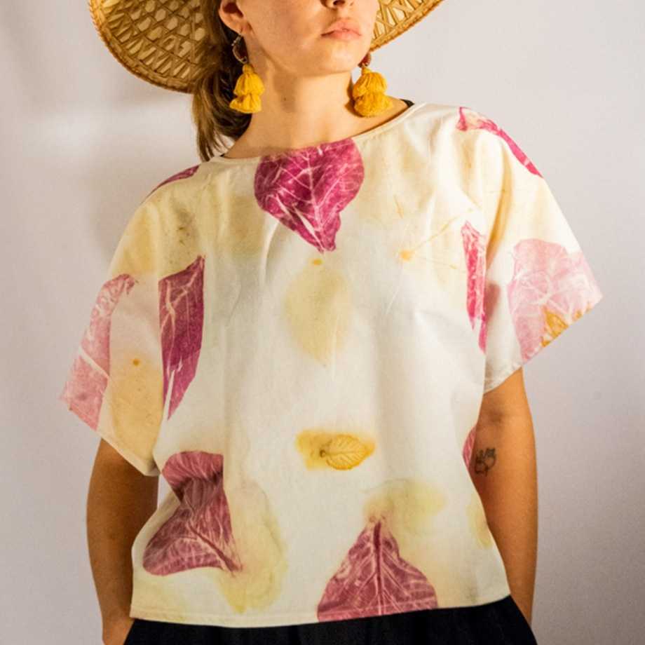 เสื้อคอกลม ECO PRINT