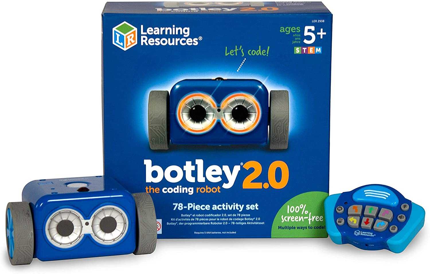 Learning Resources, Botley 2.0 The Coding Robot Activity Set, STEM หุ่นยนต์แสนกล ของเล่นเด็ก 5 ปี+