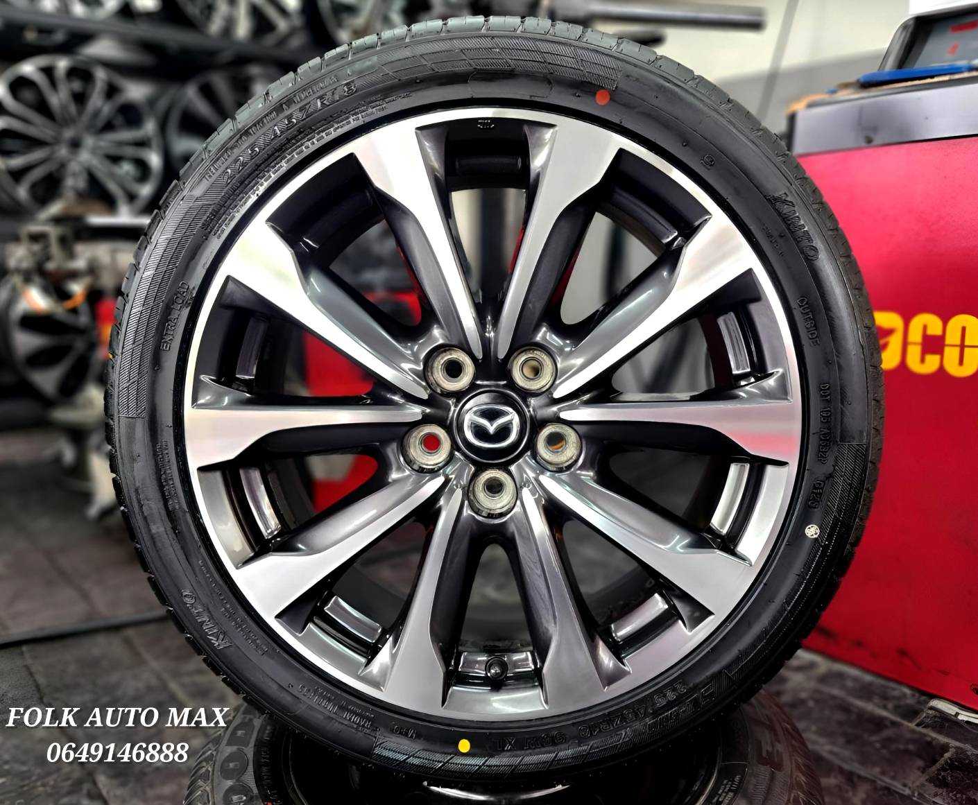 ปี 25 ล้อ Mazda CX 3 ขอบ 18 สภาพสวยไม่มีรอย พร้อมยางใหม่ Kinto 225 45 18 ปี 25  1802668 91260668