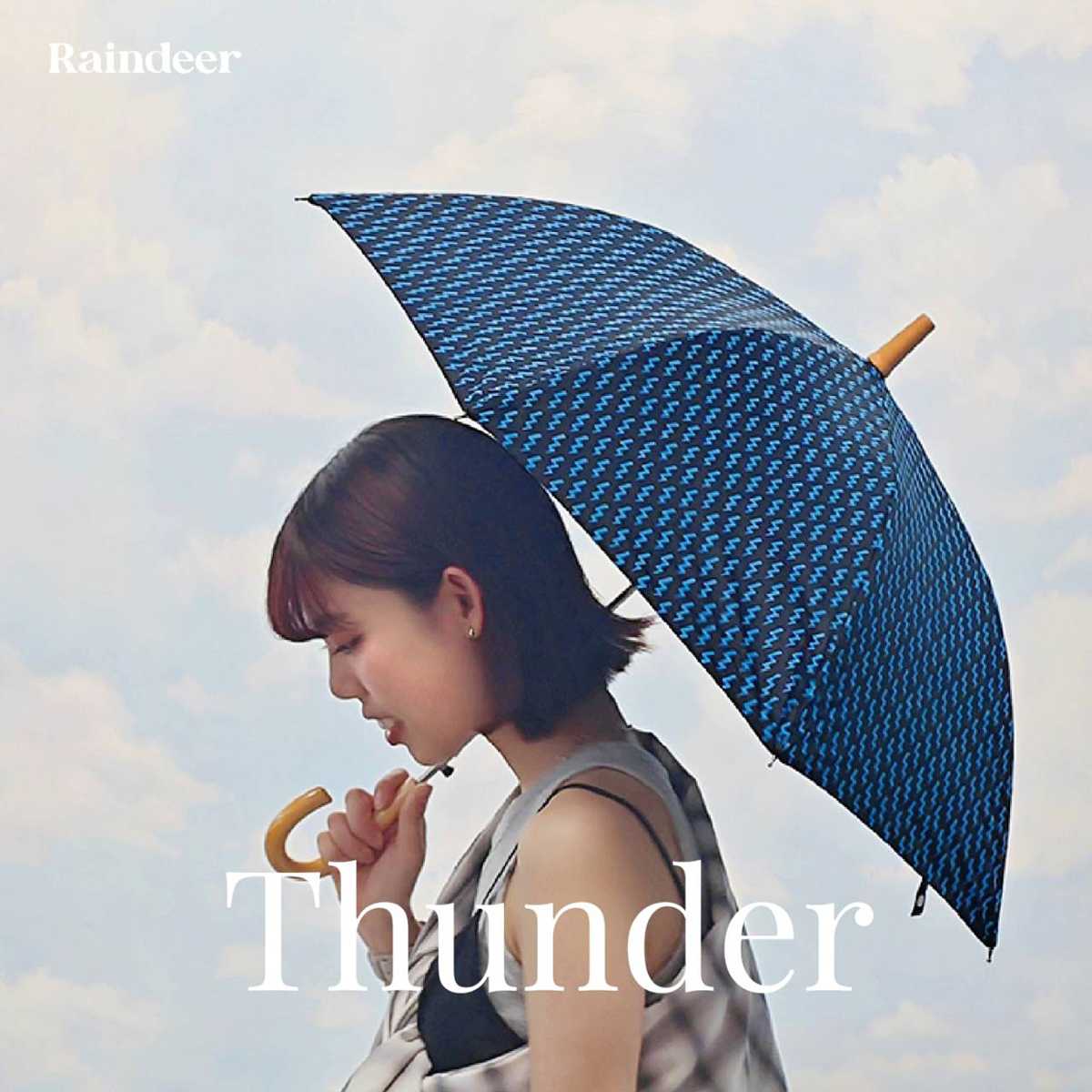 ร่มยาว 18 นิ้ว  2 ชั้น กัน UV ลาย THUNDER