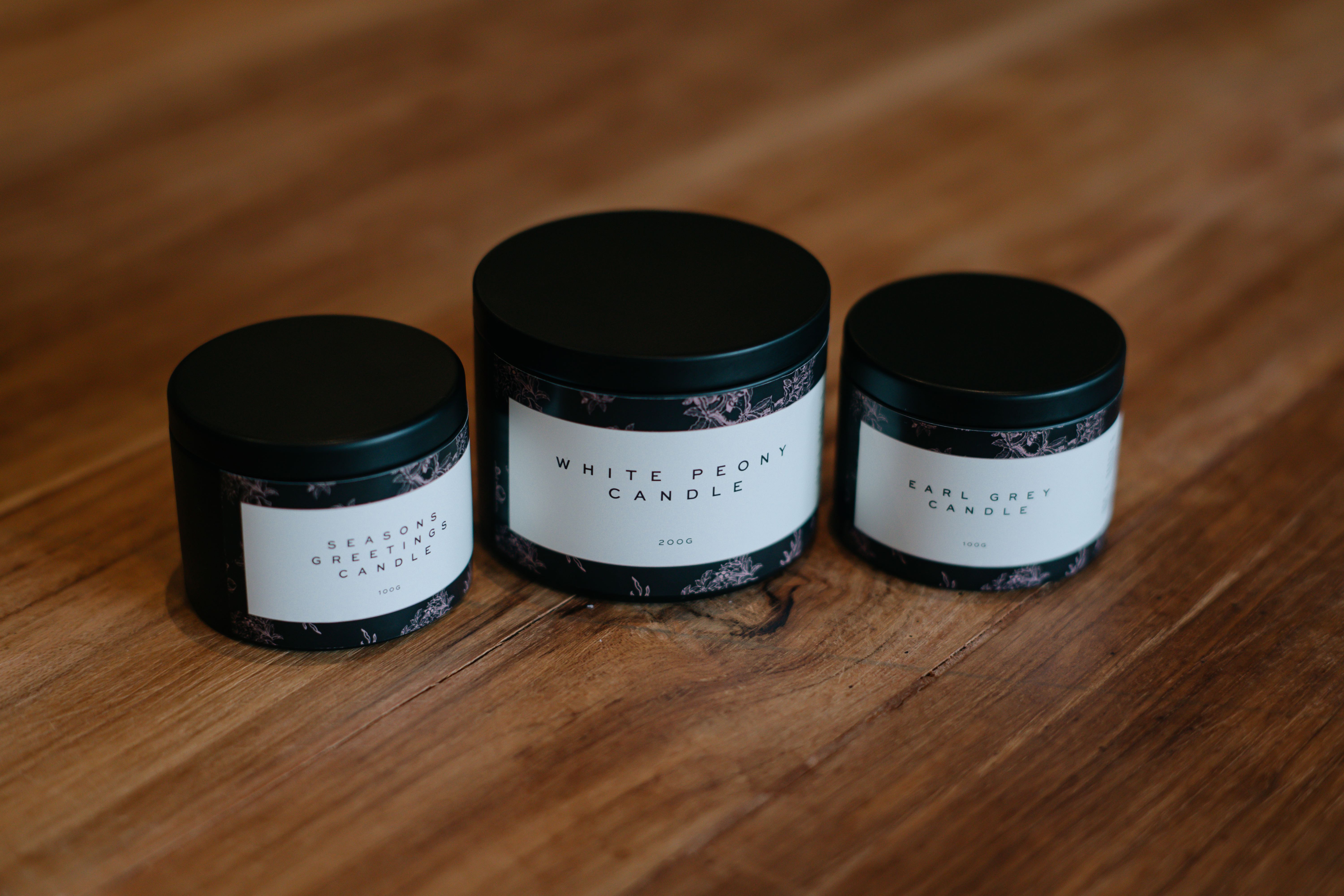 Tea Candles : White Peony / Earl Grey / Season's Greetings