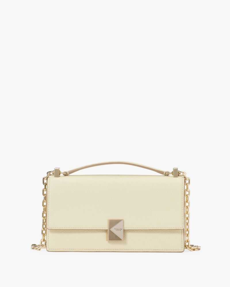 กระเป๋าสะพายข้างรุ่น Deco Mini Flap Chain Crossbody KJ656 250 Sweet Cream