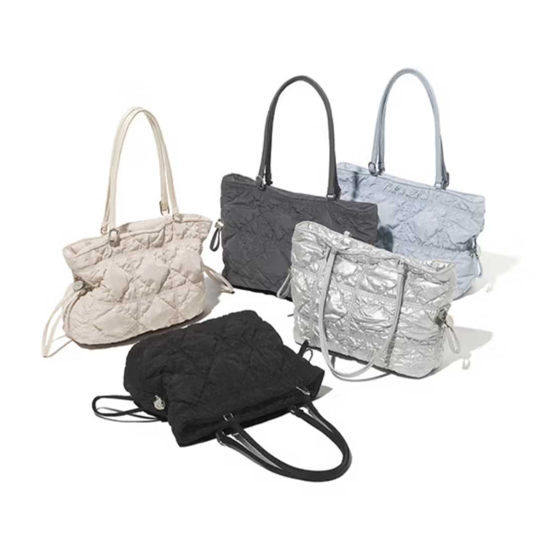 รุ่นใหม่🔥🔥 Carlyn Dape S  กระเป๋าสะพาย Tote mini สีดำ สีฟ้า สีเบจ สีเงิน สีเทาเข้ม