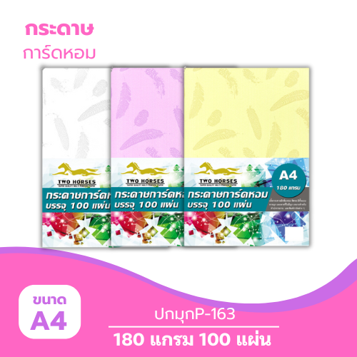 ปกมุก A4-P163 หนา 180g. ( 100 แผ่น )