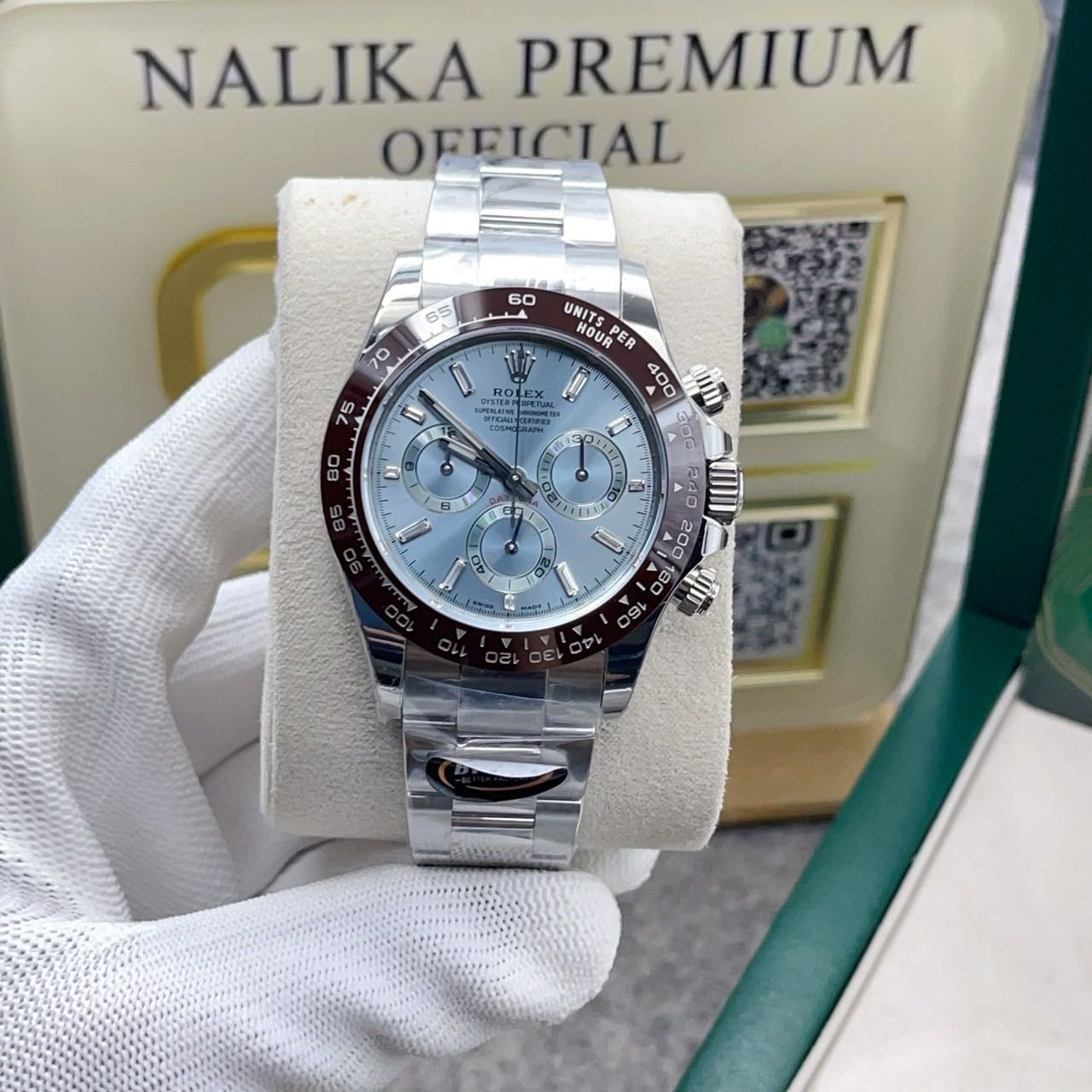 rolex daytona iceblue diamond