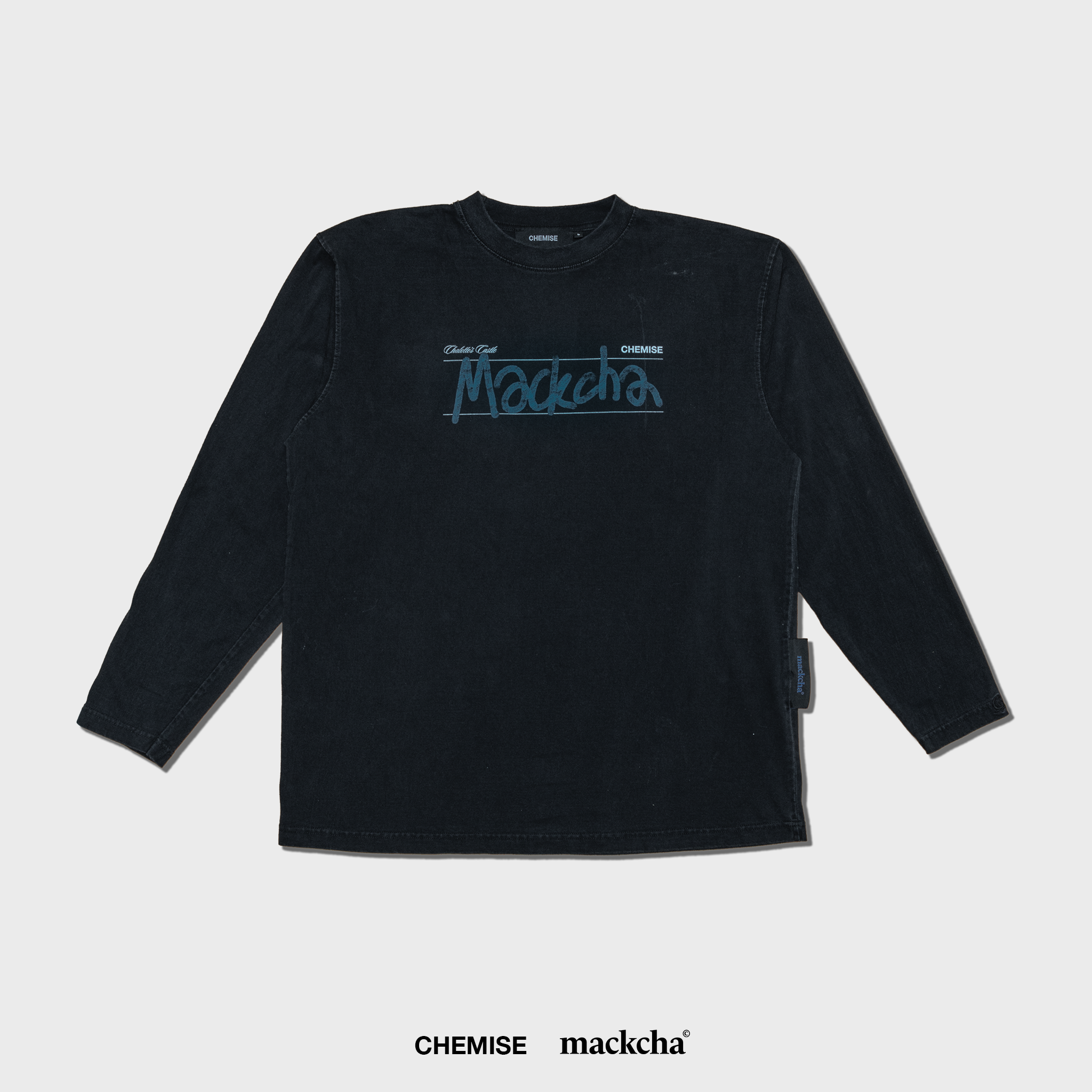 Unconditionally Long Sleeve Washed Black T-Shirt