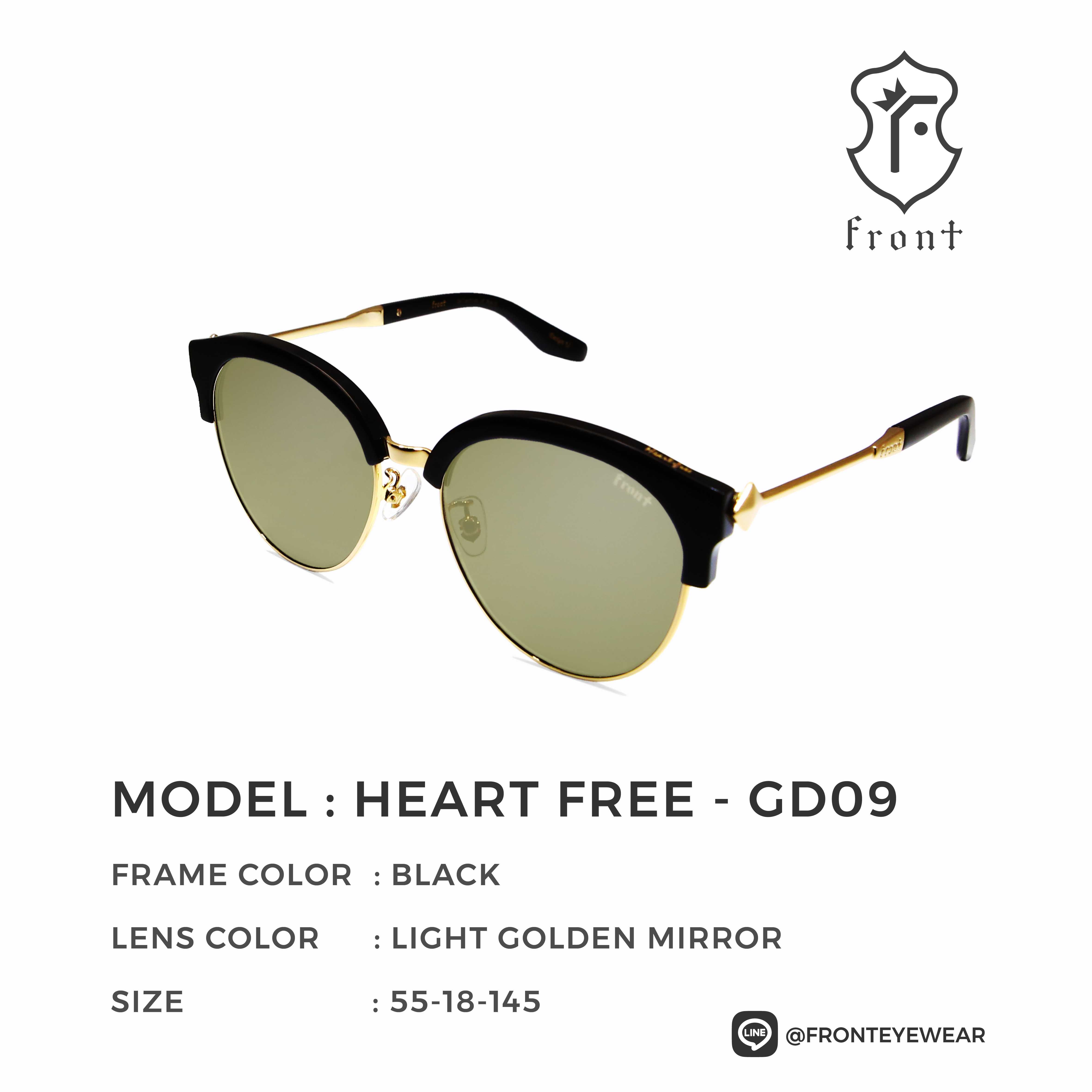 FRONT - แว่นกันแดด รุ่น Heart Free (สามารถนำไปตัดเลนส์สายตาได้ค่ะ) - Fronteyewearthailand