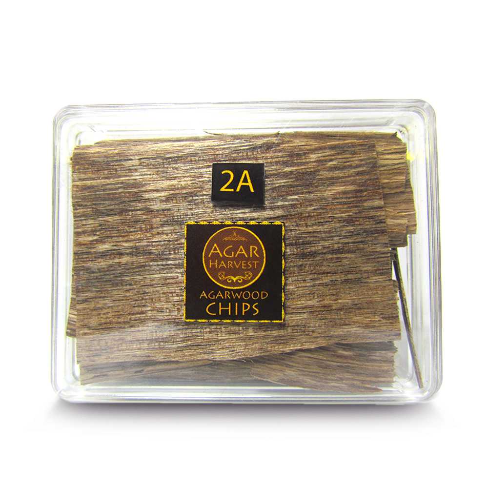 ไม้หอม อโรม่า ไม้หอมมงคล ไม้กฤษณา แท้  100% Agarwood Chips (Medium Grade 2A หอมปานกลาง) 10 กรัม