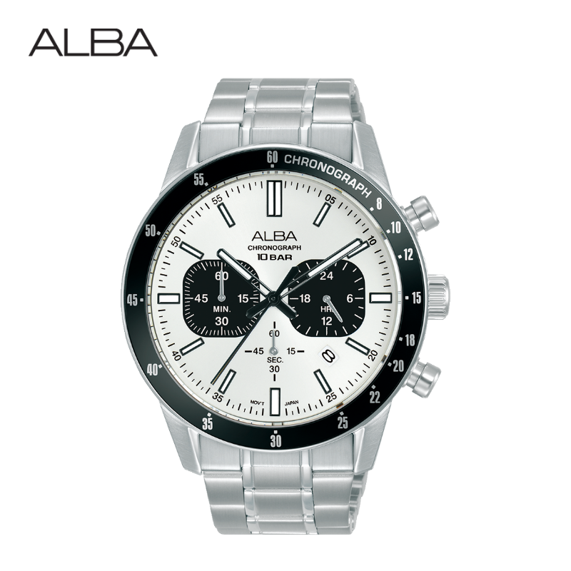 ALBA นาฬิกาข้อ Sportive Quartz รุ่น AT3J81X ขนาด 44 mm.