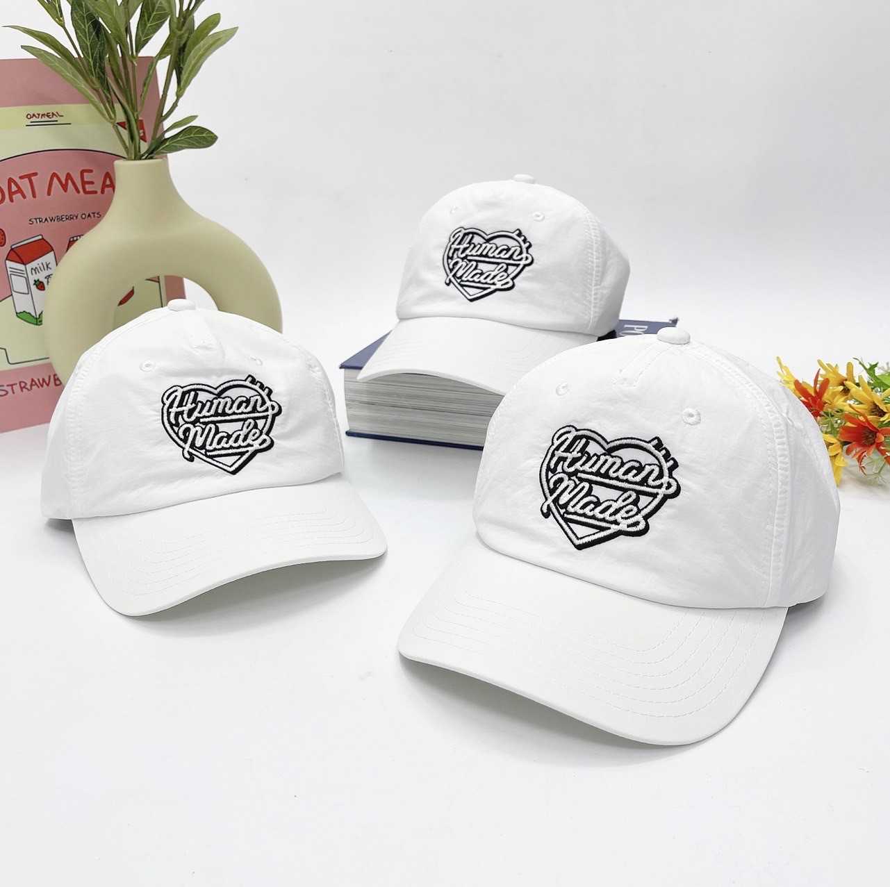 Human Made 5PANEL NYLON CAP (White)