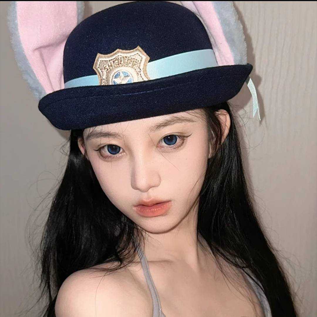 [พร้อมส่ง] หมวกหูกระต่ายจูดี้ คอสเพลย์ ตำรวจ judy cosplay รุ่นผู้ใหญ่ 57 cm