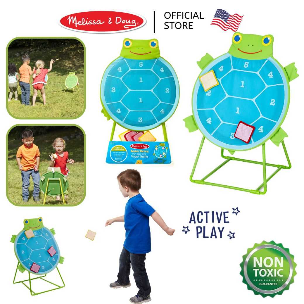 (ของแท้ USA) เกมปาเป้า เกมปาร์ตี้ Melissa & Doug Turtle Target Game เล่นกลางแจ้ง Motor Skills 6688