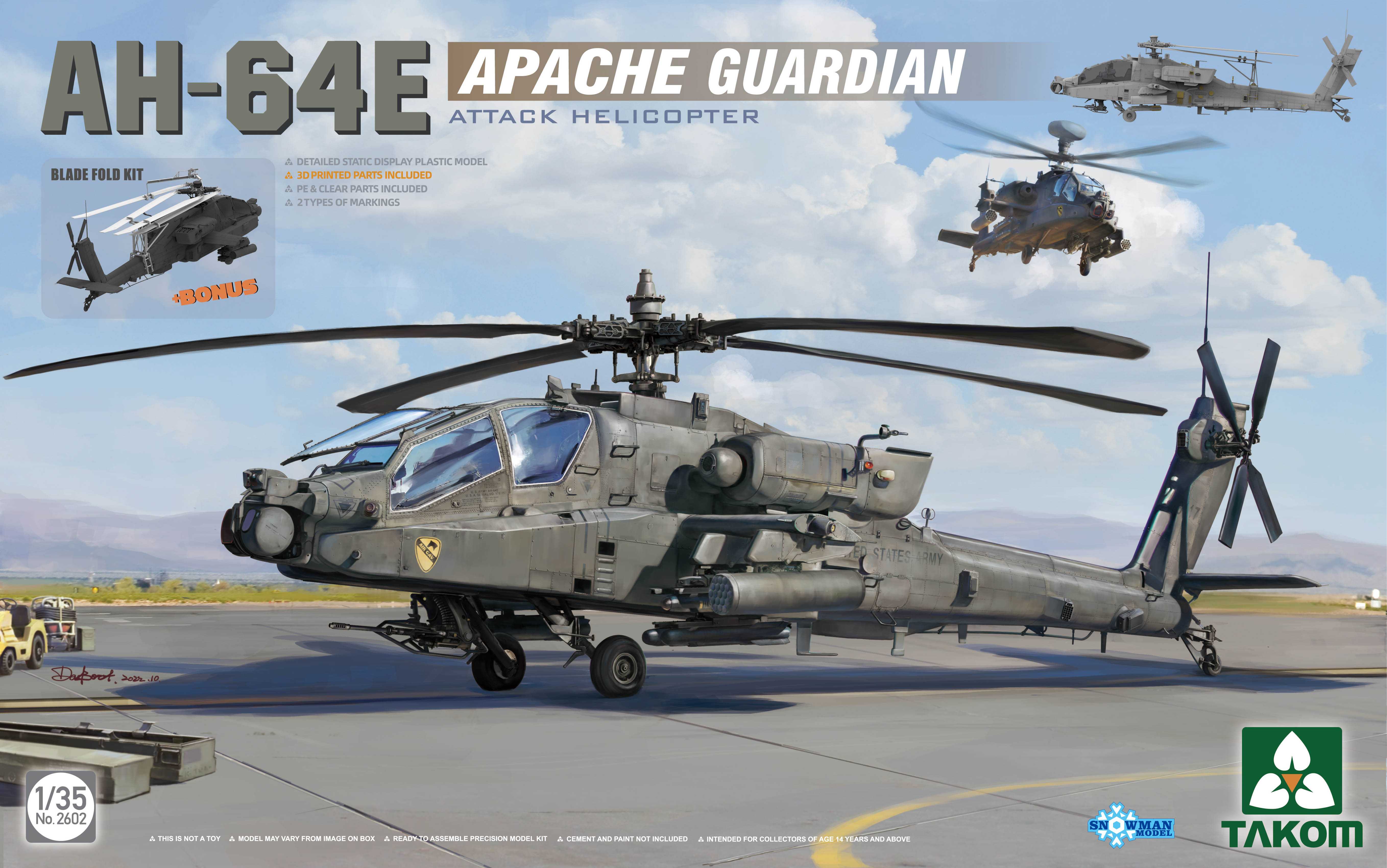 1/35 AH-64E APACHE GUARDIAN + BONUS BLADE FOLD KIT